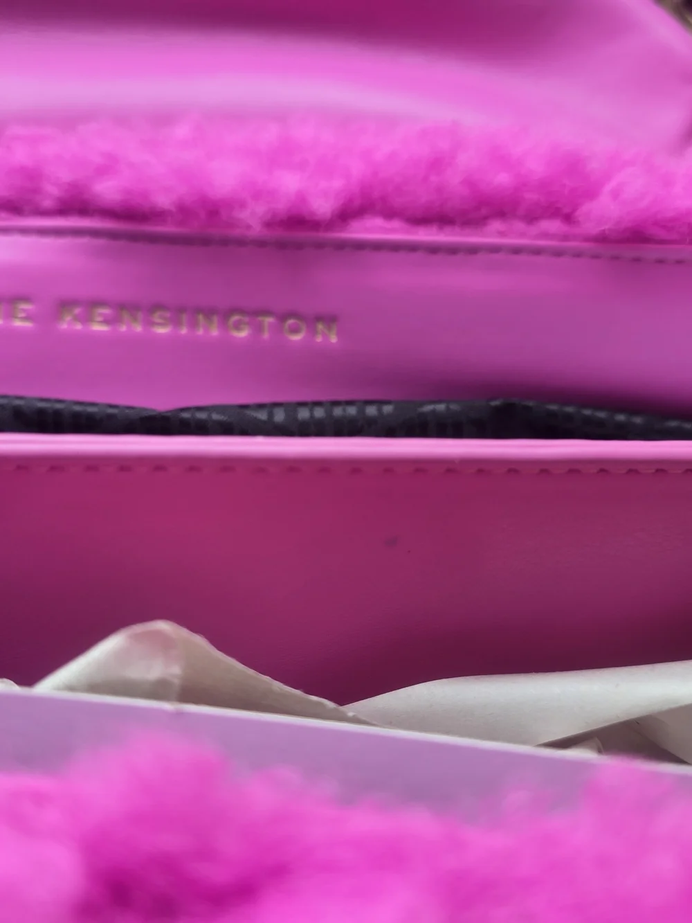 Kurt Geiger Macro Shearling Kensington  Bag